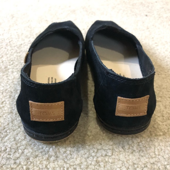 TOMS flats in black suede size 6 NEVER WORN - Picture 4 of 5